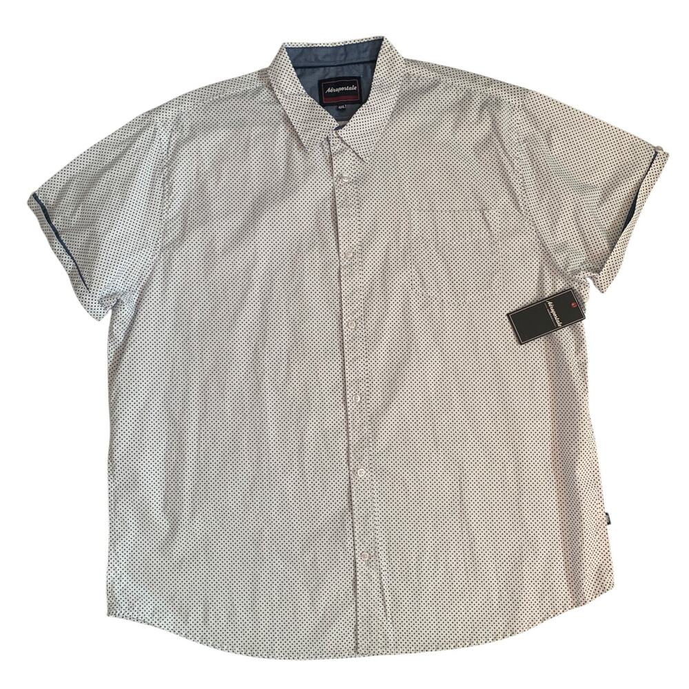 Aeropostale Men's Size 4XL Short Sleeve Button Up Shirt Brand New